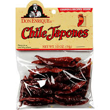 I usually mix this chilie and pequin to get a well balance red hot salsa. Don Enrique Chile Japones Dried Vegetables Remke Markets