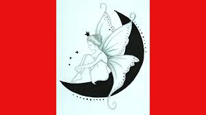Practice sketching using doodle drawing and sketching supplies given below. Easy Way To Draw A Fairy Is Sitting On The Moon Pencil Sketch How To Draw Fairy Dreams Scenery Myhobbyclass Com Learn Drawing Painting And Have Fun With Art And Craft