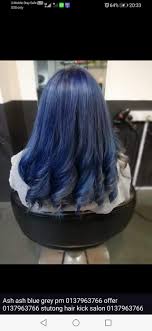 Salah satunya adalah warna ash blue yang merupakan ombre biru yang kalem. Hair Kick Salon Calour Ash Blue Grey Next Week Xda Promtion Gik Tinggal 2hri Gik Cepat Set Appointment Skrg Facebook