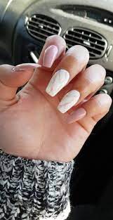 Marble Nails Pink White Pinkandwhitenails Marble Acrylic Nails Pink Nails Fake Nails