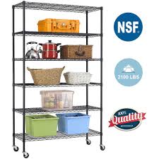 6 tier wire shelving unit heavy duty