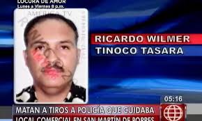 Delincuentes mataron a policía de cuatro disparos en San Martín de Porres