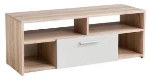 Meuble Tv Booster Blanc Et Imitation Chene Meuble Tv Mobilier De Cuisine Meuble