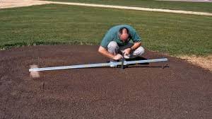 Use this template to trace the batter's box with a nail before outlining with chalk template is easy to use by positioning the two markers on either side of home plate adjustable design can create 3 ft. Batter S Box Template 101 Beacon Athletics