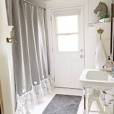 Farmhousefare Shared A New Photo On Etsy Shabby Chic Bathroom Country Shower Curtain Ruffle Shower Curtains