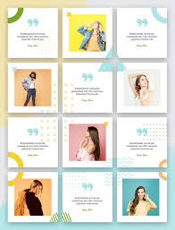 Elegant Fashion Instagram Puzzle Psd Instagram Template Design Instagram Design Layout Social Media Design Graphics