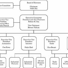 organization chart of ko holding in 1973 source drawn