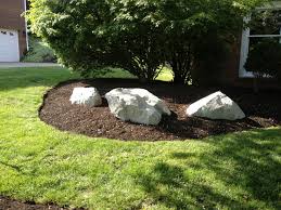 Placing Boulders In A Landscape Bed Landscaping With Rocks Landscaping With Boulders Landscape Design