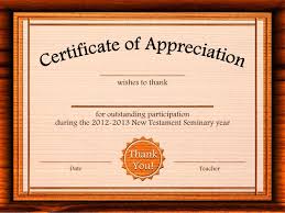 Free Appreciation Certificate Templates Supplier Contract Certificate Of Participation Template Certificate Of Recognition Template Free Certificate Templates