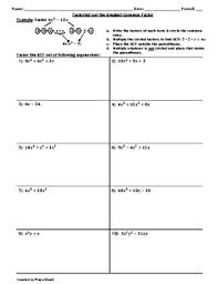 Remember numbers in the overlap = hcf. Factoring Out The Greatest Common Factor Worksheet Teaching And Practice