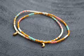Moon Charm Seed Beads Bracelet Miyuki Seed Beads Jewelry Etsy In 2021 Beaded Bracelets Seed Bead Bracelets Seed Bead Bracelets Diy