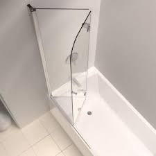 Dreamline Aqua Fold 36 In X 58 In Frameless Hinged Tub Door In Chrome Shdr 3636580 01 The Home Depot In 2020 Tub Doors Bathtub Doors Tub Shower Doors