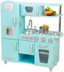 Amazon Com Kidkraft Vintage Kitchen In Blue Toys Games Play Kitchen Sets Toddler Play Kitchen Kidkraft Vintage Kitchen