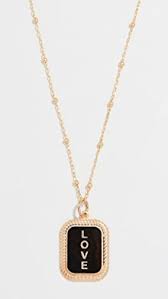 Maison Irem Gothic Initial Necklace Shopbop The Fall Event Save Up To 25 In 2020 Tag Necklace Necklace Initial Necklace