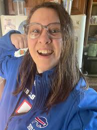 My daughter, ready for game day. Go Bills!!!