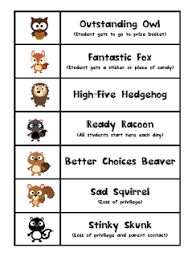 Pre K Paparazzi Owl Theme Behavior Chart And My First