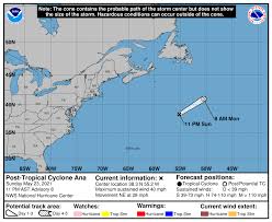 National hurricane center, cnh, nhc, centre nacional d'huracans (ca); Post Tropical Cyclone Ana