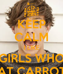 I like girls, i like guys! Keep Calm I Like Girls Who Eat Carrots Poster Reginekamil Keep Calm O Matic