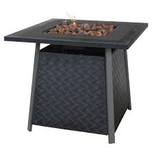Hampton bay 42 in brown round steel wood burning outdoor patio fire pit table a208001401 the home depot. Deck Fire Pit Home Depot Novocom Top