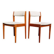 Mid century møbler is one of the leading mid century furniture dealers in the united states set of ten danish modern ladderback dining chairs in teak. Vintage Pair Danish Modern Teak Dining Chairs Tarm Stole Denmark Deco2modern Mid Century Modern Furniture