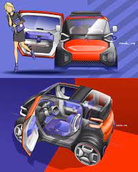 car design world on instagram updated citroen ami one concept official sketches by pierre icard pierreicar car design car interior sketch car design sketch