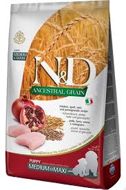 N D Ancestral Grain Dusuk Tahilli Tavuk Ve Narli Buyuk Irk Yavru Kopek Mamasi 12 Kg