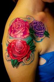 Here we have selected 200 amazing rose tattoos for men and. Beautiful Rose Flowers On Shoulder Tattoo Pictures Tattoo Pictures