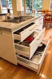 Contemporary Kitchen With 3 Drawer Stack Perfectly Located Under Cooktop For Easy Access To Utens Kitchen Island With Drawers Kitchen Inspirations Buy Kitchen