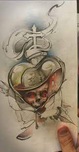 35 Trendy Ideas For Tattoo Sleeve Sketch Draw Awesome Tattoo Art Drawings Skulls Drawing Sacred Heart Tattoos