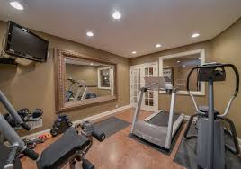 For a similar look that skips the nail gun, check out these peel and stick wall planks. 47 Extraordinary Basement Home Gym Design Ideas Luxury Home Remodeling Sebring Design Build