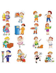 Planse cu litere colorate pentru grupa pregatitoare. Meserii Kp 015