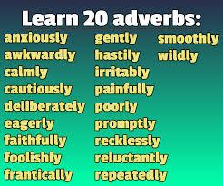 As you read the following adverb examples, you'll notice how these useful words modify other words and phrases by providing information about the place, time, manner, certainty, frequency, or other circumstances of activity denoted by the verbs or verb phrases in the sentences. Espresso English Adverbs Of Manner Can Help Make Your Sentences More Interesting Because They Add More Detail To The Situation Here Are 20 Interesting Adverbs Of Manner Along With Example Sentences