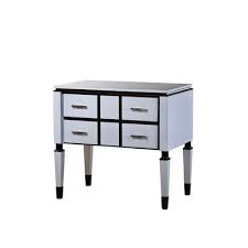 Finish off your bedroom with olivia's bedside cabinets collection at olivias.com. White Bedside Table With 2 Drawers And Dark Details By Jacobo Ventura For Ca Spanish Handicraft For Sale At Pamono
