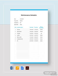 Are you looking for maintenance excel templates? 37 Maintenance Schedule Template Free Word Excel Pdf Format Download Free Premium Templates