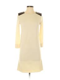 details about club monaco women ivory casual dress sm petite