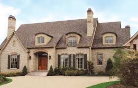 Brick And Stone Exterior Combinations Arriscraft Citadel French Country French Country Exterior Country Home Exteriors House Exterior