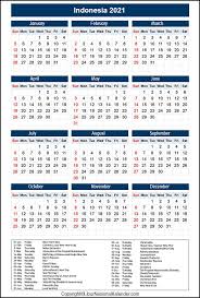 Islamic calendar 2021 comprises of hijri dates and offers a list of muslim holidays and festivals in 2021. Calendar 2021 Indonesia Public Holidays 2021