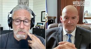 ‘That Feels Like a Caricature!’ Jon Stewart Throws Down With Fetterman Over Attacking Democratic Socialists