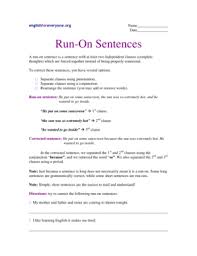 In the first set we ask you to correct instructions for printing the worksheet or answer key. Englishforeveryone Org Run On Sentences Fill Online Printable Fillable Blank Pdffiller