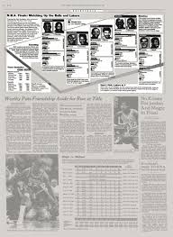 Июл 18 вс 1 матч. Basketball N B A Finals Matching Up The Bulls And Lakers The New York Times