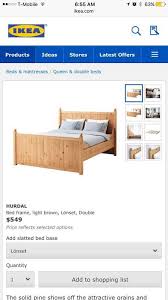 Ikea malm bed frame, high, queen size white. Move Sale Ikea Hurdal King Size Bed Frame With 4 Drawers Solid Pine For Sale In Mountain View Ca Offerup