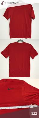 Nike Dri Fit T Shirt Red And Black Small With Images Dri Fit T Shirts Nike Dri Fit Black Nikes