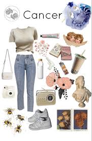 They simply cannot help that they're ruled by their emotions!! Cancer Zodiac Sign Outfit Shoplook