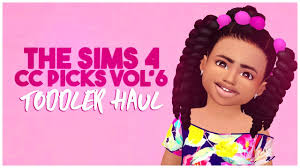 The Sims 4 Cc Picks Vol 6 Toddler Cc Skin Details Hair Accessories Cc List Youtube