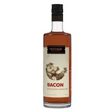 Subtly flavored with spicy hints of black pepper, dry rubbed bacon vodka is a bacon vodka. Bacon Vodka Heritage Distilling