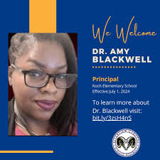 RGSD is proud to welcome Dr. Amy Blackwell as the new Principal of Koch  Elementary effective July 1, 2024! #RAMILY #NEWVIEW