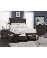 When are queen bedroom sets necessary? Furniture Hansen Storage Bedroom Furniture 3 Pc Set Queen Bed Nightstand And Dresser Created For Macy S Reviews Furniture Macy S