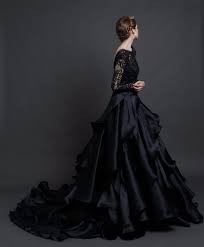 Pin By Falin Perth On Dress Black Wedding Dresses Wedding Dresses For Girls Black Wedding Gowns