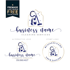 cleaning logo premade housekeeper logo cleaning service branding maid logo vacuum cleaner logo hoover logo house cleaner logo 391 in 2021 cleaning logo logo design cleaners logo