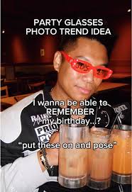 😎 HOW TO DO THE PARTY GLASSES TREND IDEA: Birthday Edition 📸 Telling you  the digi camera knows how to make people look good! 1. Grab a cheap pair of  sunglasses (got mine from Amazon) 2. Take a dry ...